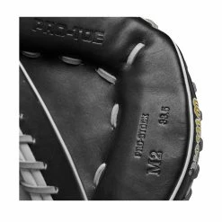 2023 Wilson A2000 M2 33.5" Baseball Catcher's Mitt: WBW100977335 -Fielding Gloves Sales Store WBW100977 6 A2000 C M2SS 335 Grey Black.png.cq5dam.web .1200.1200