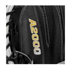2023 Wilson A2000 M1DSS 33.5" Baseball Catcher's Mitt: WBW100995335 -Fielding Gloves Sales Store WBW100995 5 A2000 C M1DSC 335 BlackSS BlackDimple White WilsonGold