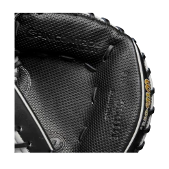 2023 Wilson A2000 M1DSS 33.5" Baseball Catcher's Mitt: WBW100995335 -Fielding Gloves Sales Store WBW100995 6 A2000 C M1DSC 335 BlackSS BlackDimple White WilsonGold