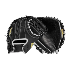 2023 Wilson A2000 M1DSS 33.5" Baseball Catcher's Mitt: WBW100995335 -Fielding Gloves Sales Store WBW100995 8 A2000 C M1DSC 335 BlackSS BlackDimple White WilsonGold