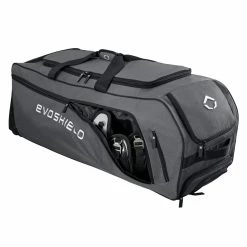 Evoshield Stone Wall Wheeled Bag (Multiple Colors): WTV9400 21 Evoshield Stone Wall Wheeled Bag (Multiple Colors): WTV9400 -Fielding Gloves Sales Store WTV9400GY 6 Evoshield Stonewall Wheeled Bag Catcher Pocket a.png.cq5dam.web .1200.1200