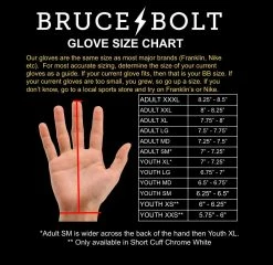 Bruce Bolt PREMIUM PRO Long Cuff Batting Gloves: Orange -Fielding Gloves Sales Store premium pro long cuff batting gloves orange brucebolt 582969