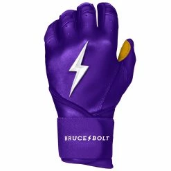 Bruce Bolt PREMIUM PRO Long Cuff Batting Gloves: Purple -Fielding Gloves Sales Store premium pro long cuff batting gloves purple brucebolt 452803
