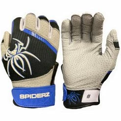2022 Spiderz PRO Model Batting Gloves: Black/Royal Blue/White